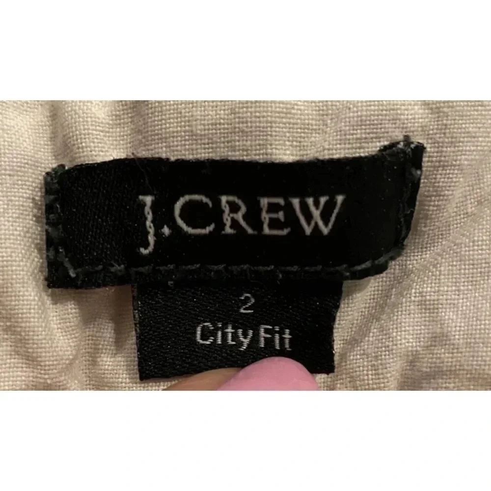 J.‎ Crew Ivory Plush Velvet Pants Boot Cut Womens Size 2
